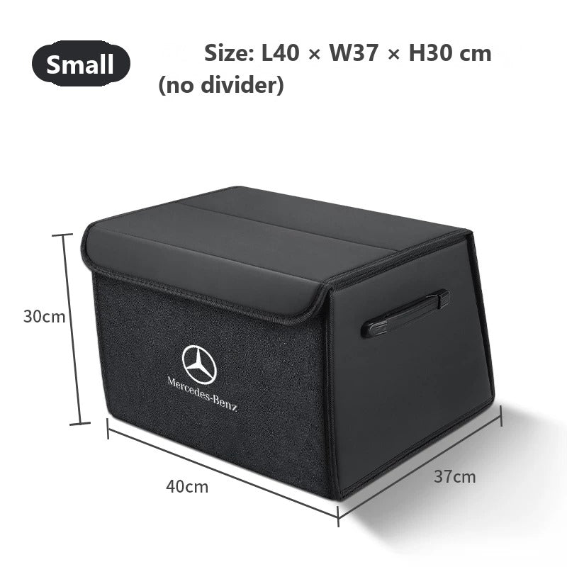 Foldable leather trunk organizer for Mercedes-Benz