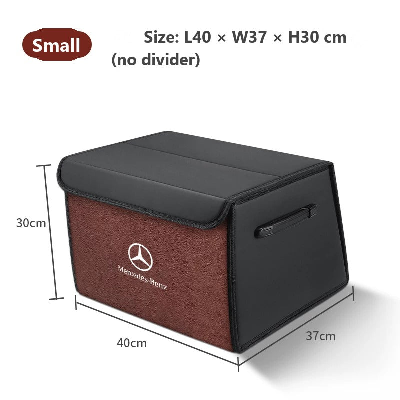Foldable leather trunk organizer for Mercedes-Benz