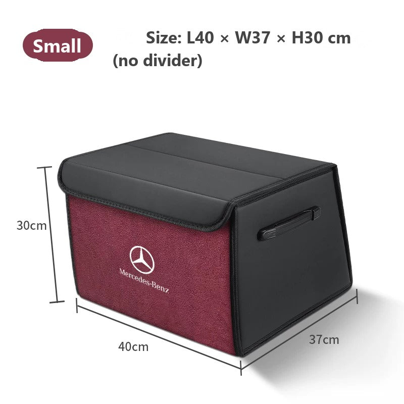 Foldable leather trunk organizer for Mercedes-Benz