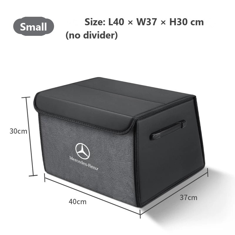 Foldable leather trunk organizer for Mercedes-Benz