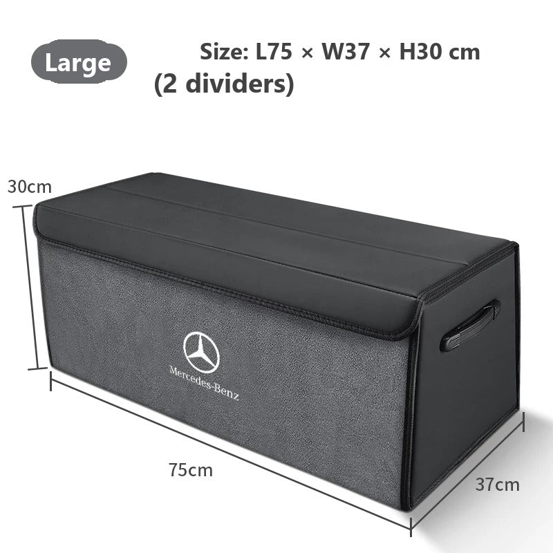 Foldable leather trunk organizer for Mercedes-Benz