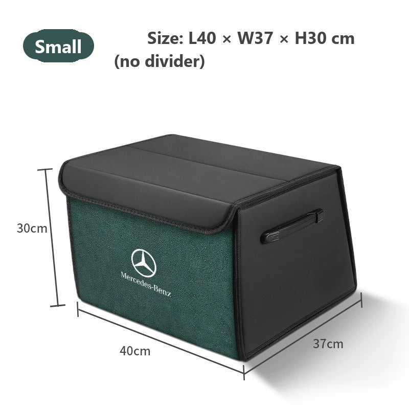 Foldable leather trunk organizer for Mercedes-Benz