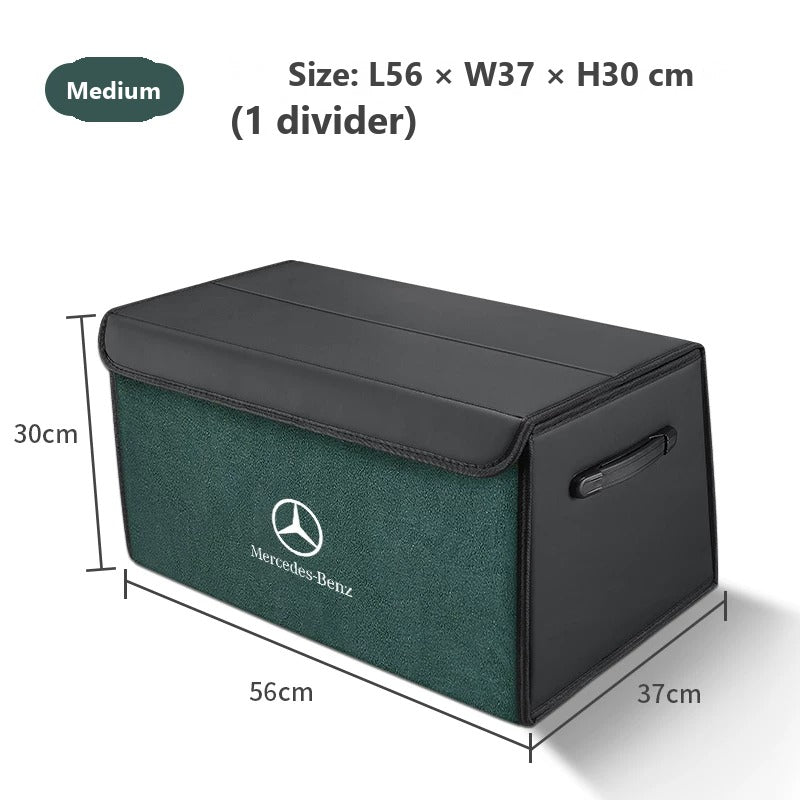 Foldable leather trunk organizer for Mercedes-Benz