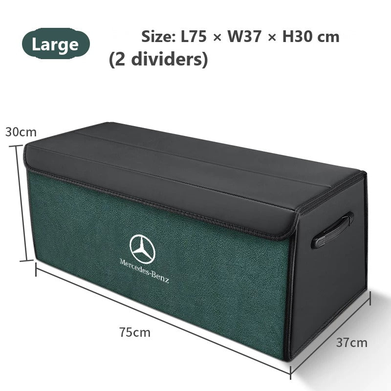 Foldable leather trunk organizer for Mercedes-Benz