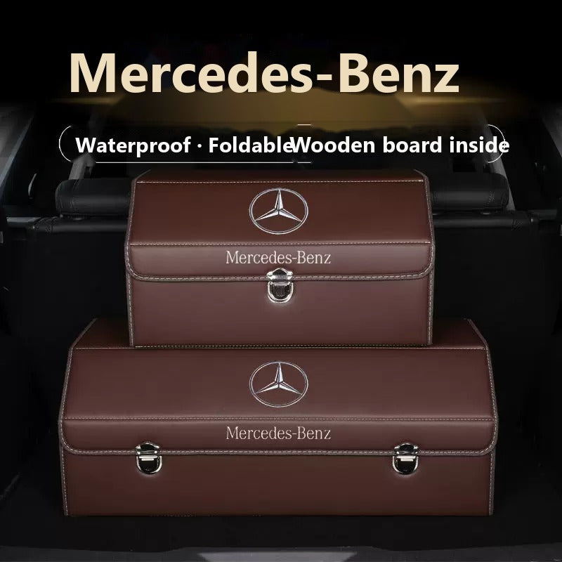 Mercedes-Benz foldable leather trunk storage box