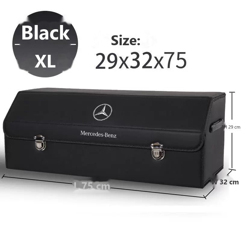 Mercedes-Benz foldable leather trunk storage box