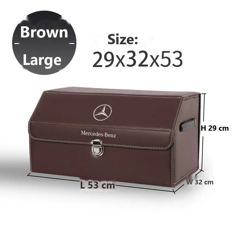 Mercedes-Benz foldable leather trunk storage box