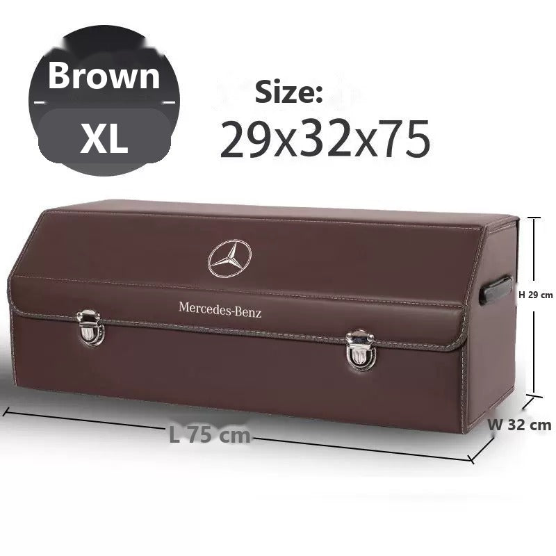 Mercedes-Benz foldable leather trunk storage box