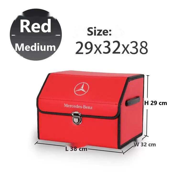 Mercedes-Benz foldable leather trunk storage box