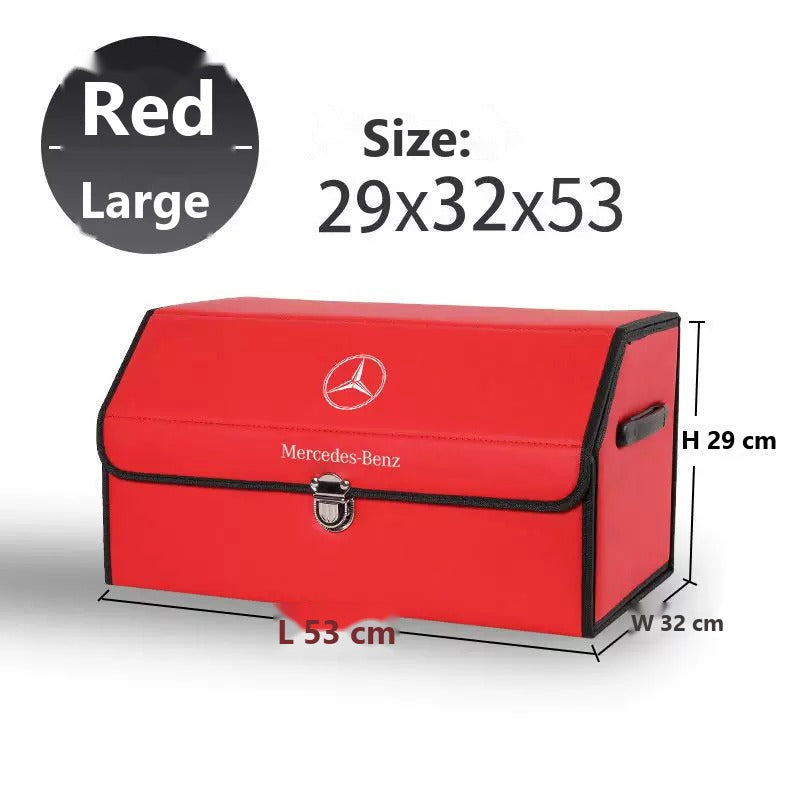 Mercedes-Benz foldable leather trunk storage box
