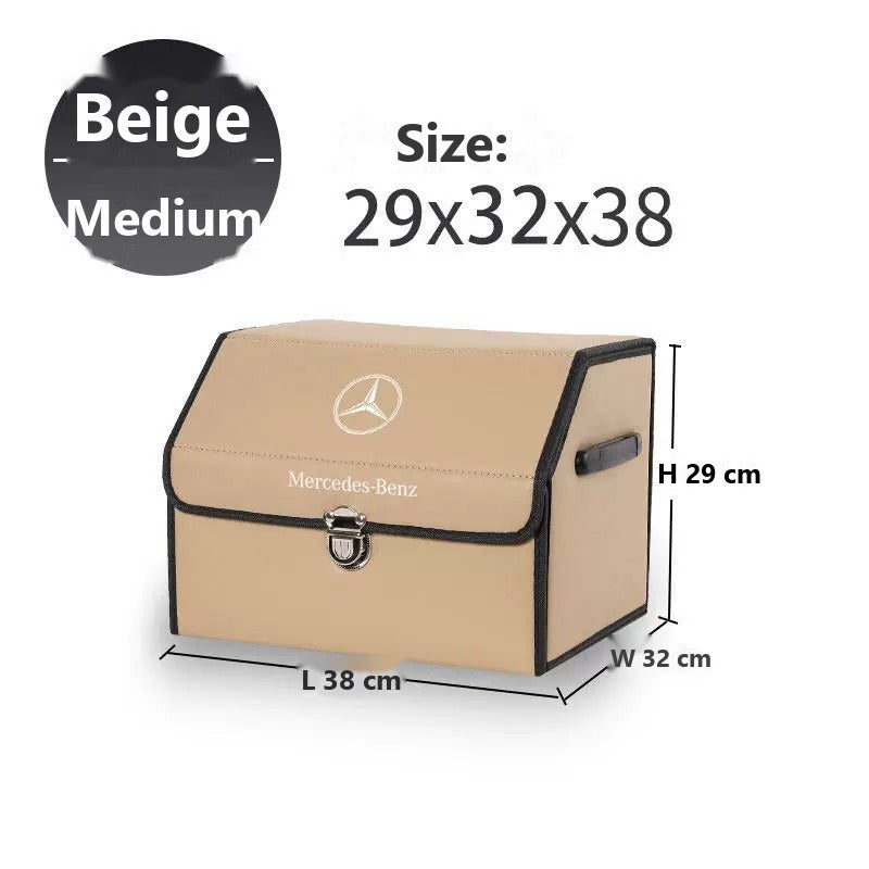 Mercedes-Benz foldable leather trunk storage box