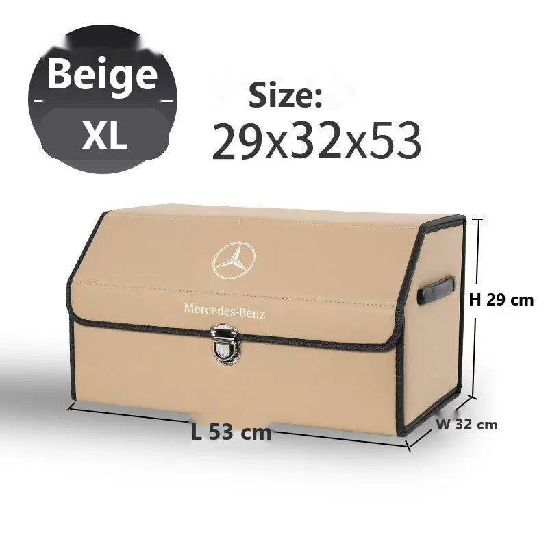 Mercedes-Benz foldable leather trunk storage box