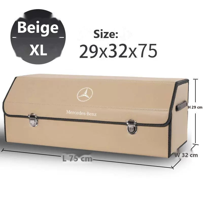 Mercedes-Benz foldable leather trunk storage box