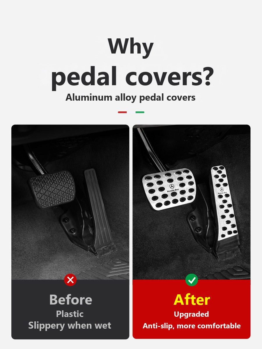Mercedes anti-slip pedal covers