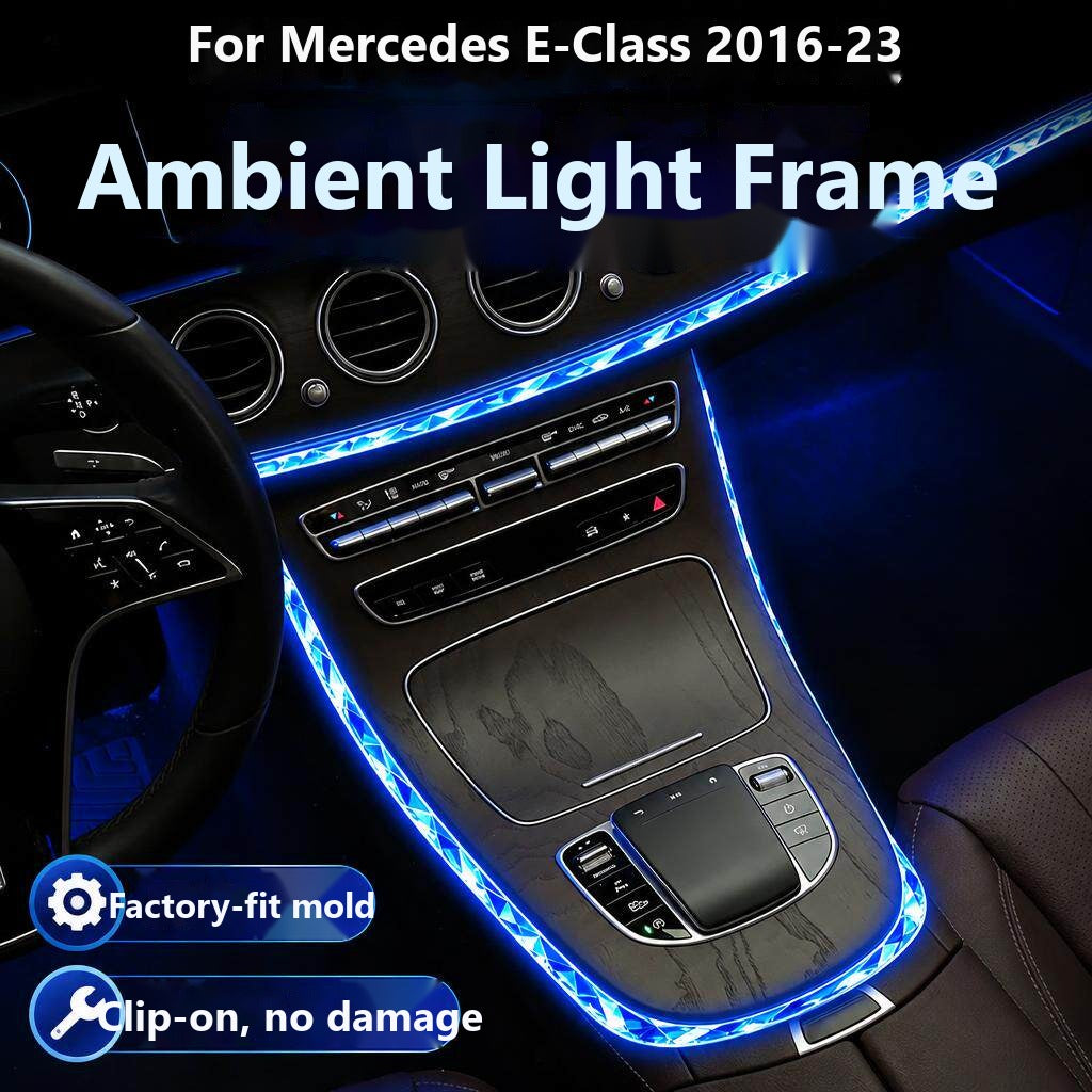 Mercedes E-Class ambient light crystal frame