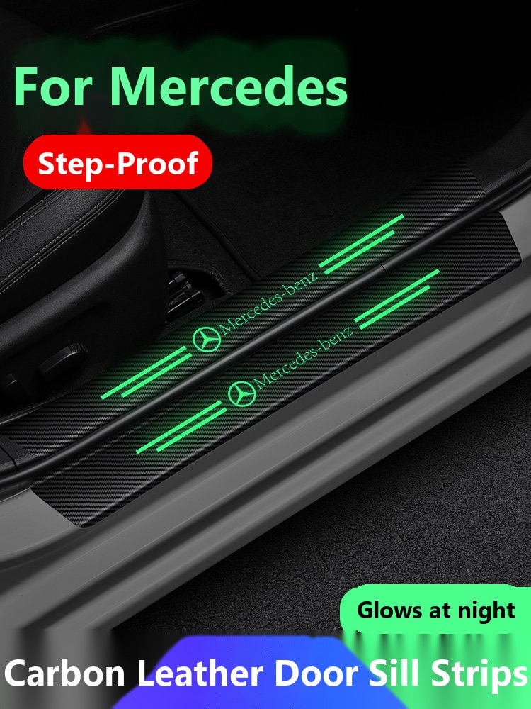 Mercedes glow door sill protector