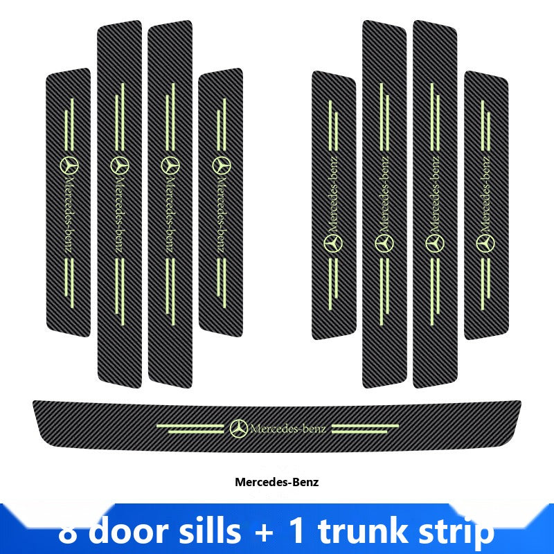 Mercedes glow door sill protector