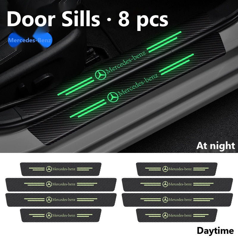 Mercedes glow door sill protector