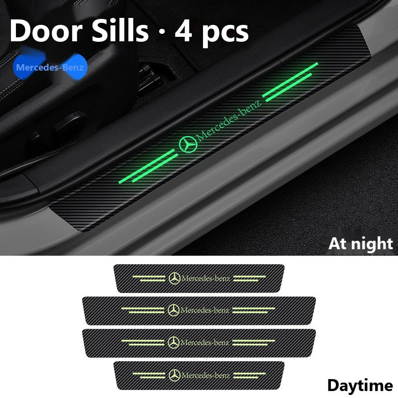 Mercedes glow door sill protector