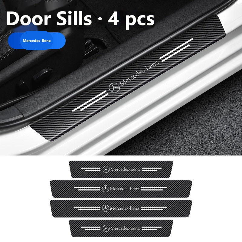 Mercedes glow door sill protector