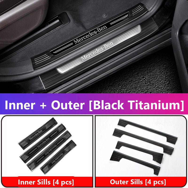 Mercedes GLE GLS door sill plates