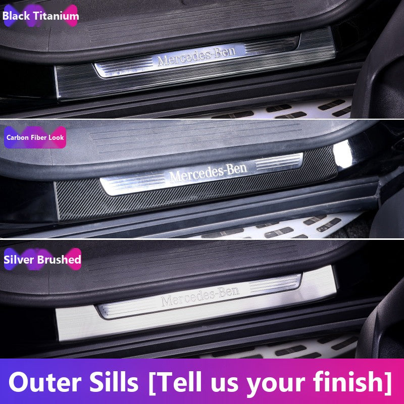 Mercedes GLE GLS door sill plates