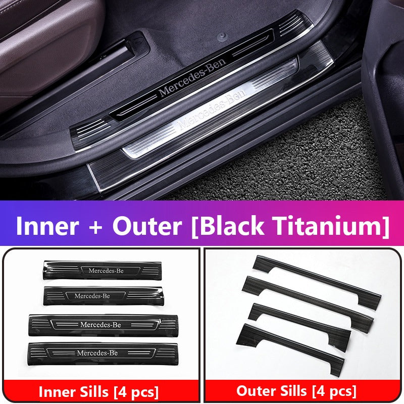 Mercedes GLE GLS door sill plates