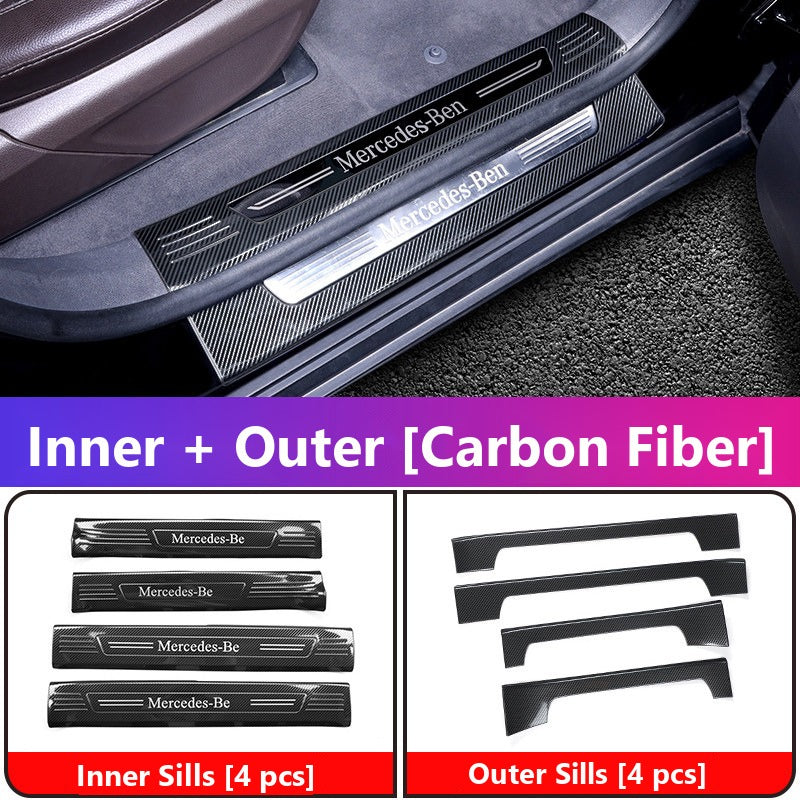 Mercedes GLE GLS door sill plates