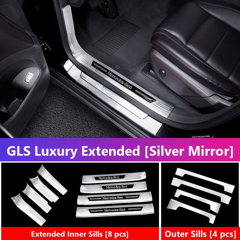 Mercedes GLE GLS door sill plates