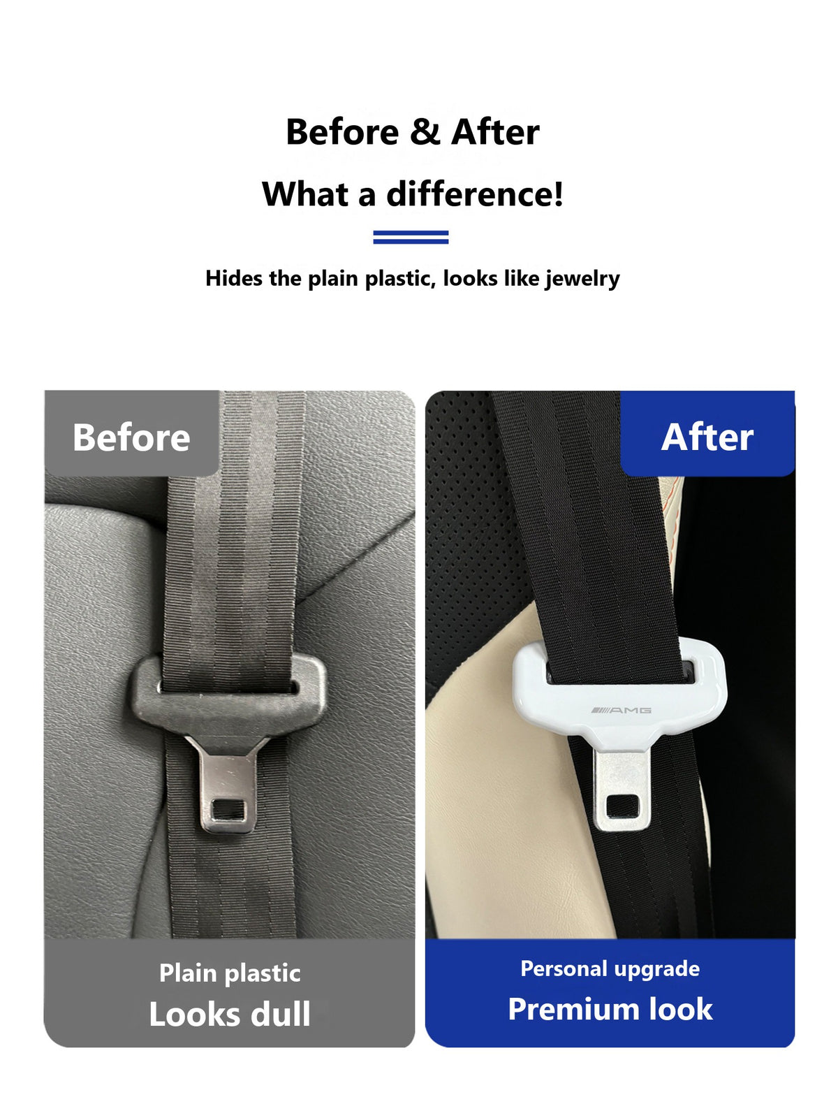 Mercedes seat belt buckle cover