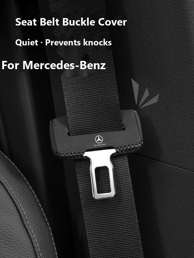 Mercedes-Benz suede seat belt buckle cover