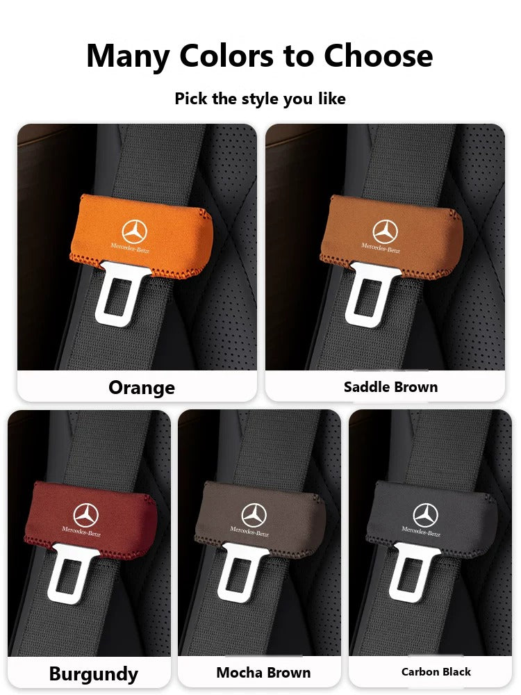 Mercedes-Benz suede seat belt buckle cover