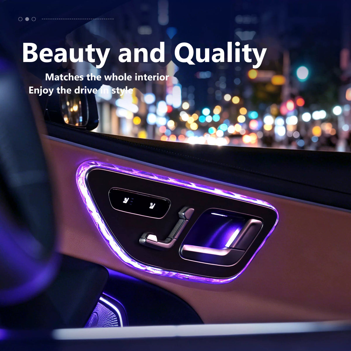 Mercedes-Benz door ambient light crystal frame