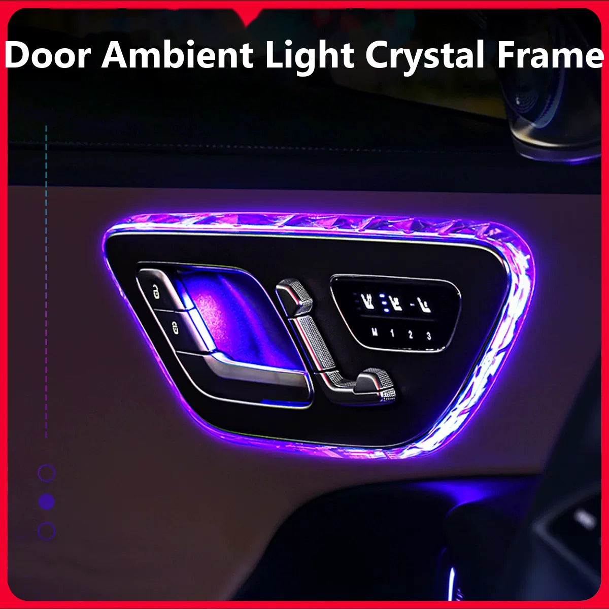 Mercedes-Benz door ambient light crystal frame