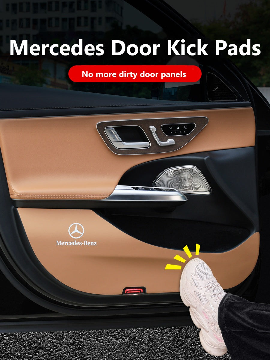 Mercedes door kick guard pads