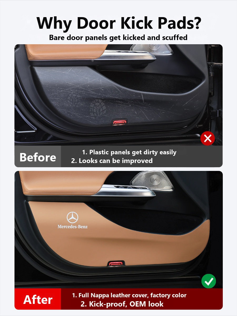 Mercedes door kick guard pads