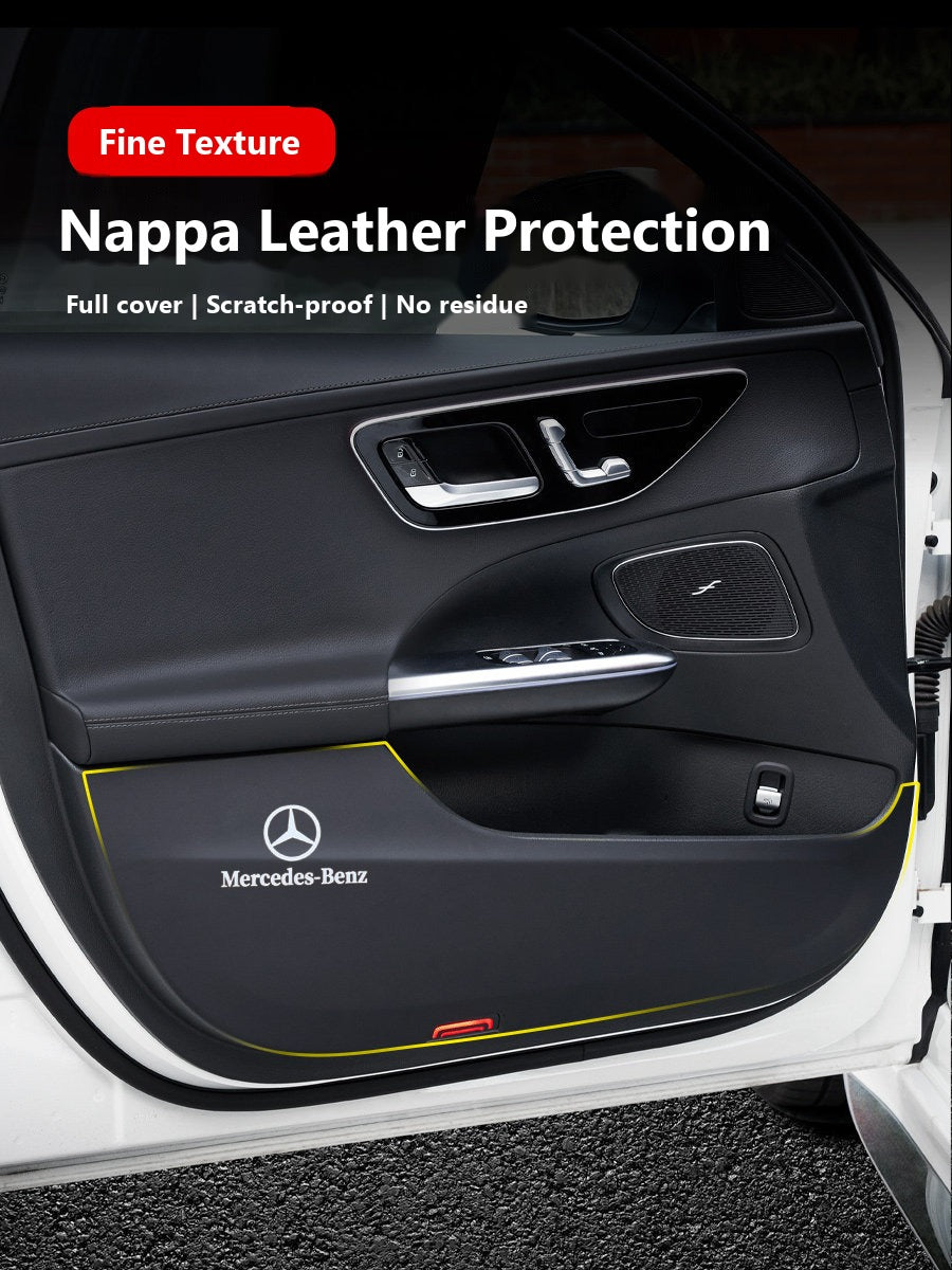 Mercedes door kick guard pads