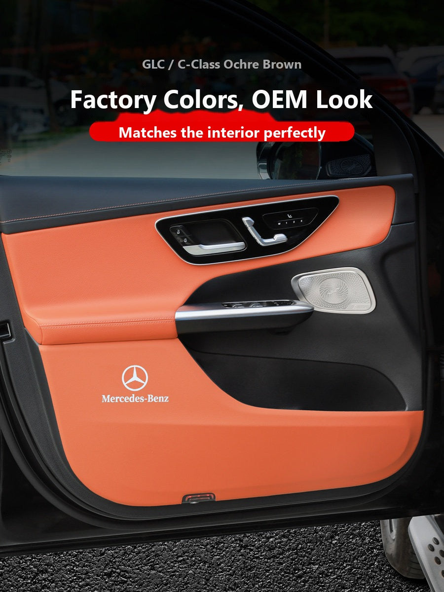 Mercedes door kick guard pads