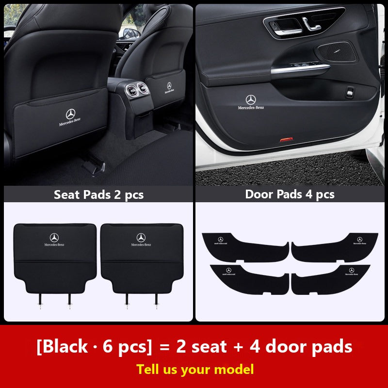 Mercedes door kick guard pads