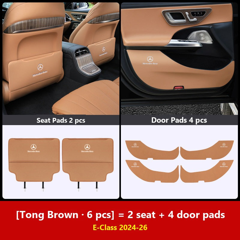 Mercedes door kick guard pads
