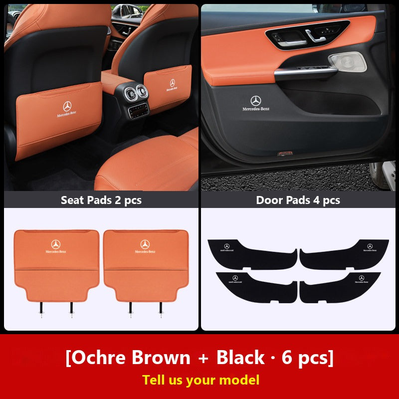 Mercedes door kick guard pads