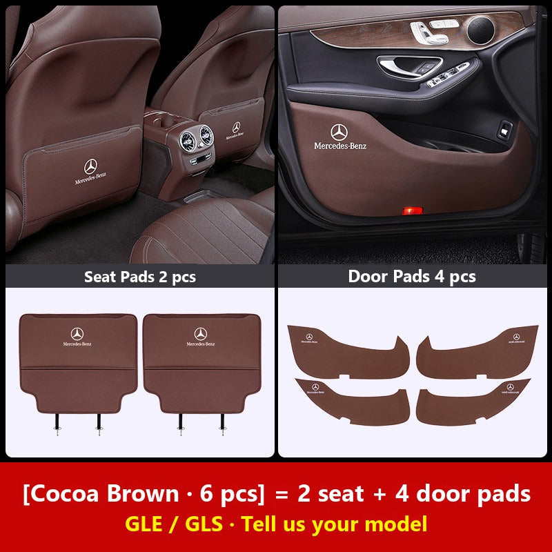Mercedes door kick guard pads
