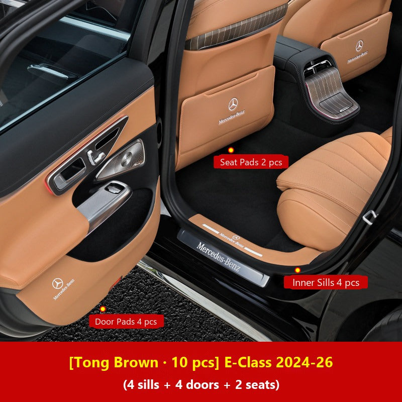 Mercedes door kick guard pads