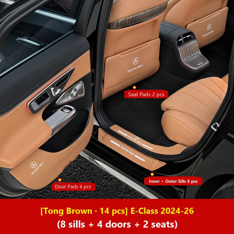 Mercedes door kick guard pads