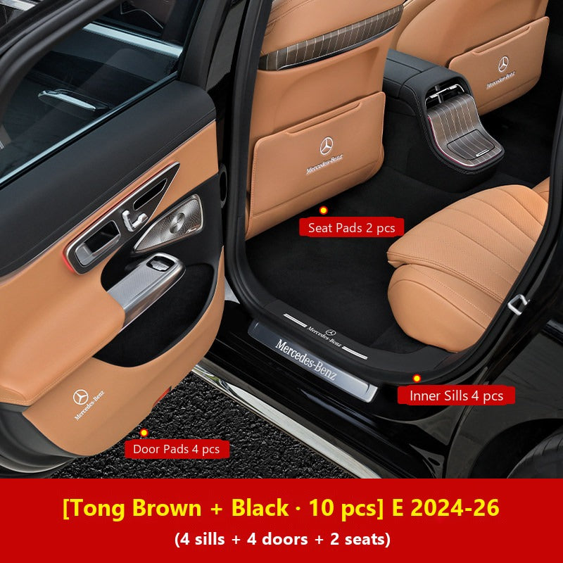 Mercedes door kick guard pads