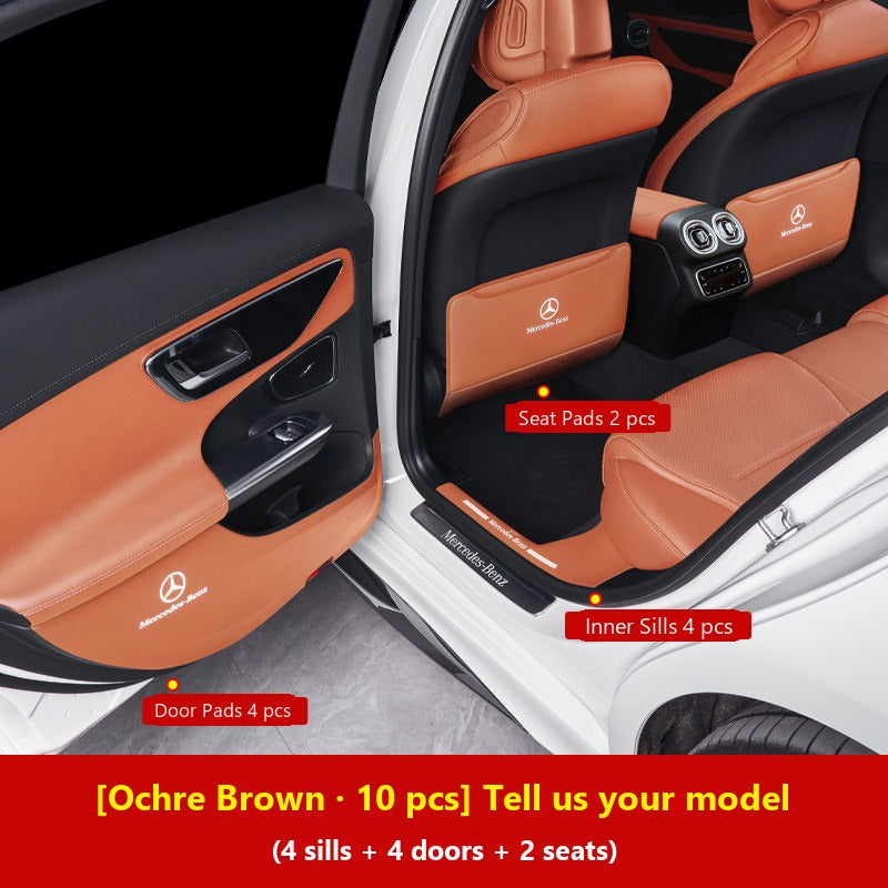 Mercedes door kick guard pads