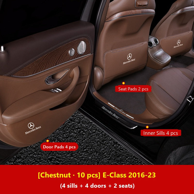 Mercedes door kick guard pads