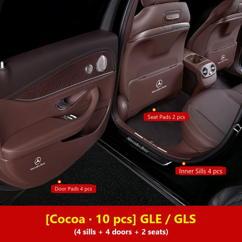 Mercedes door kick guard pads