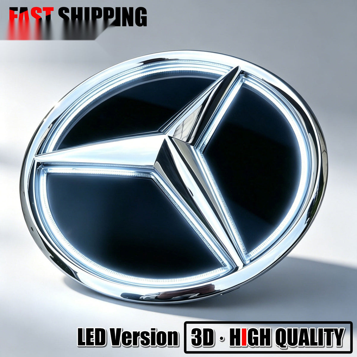 Mercedes LED grille star emblem