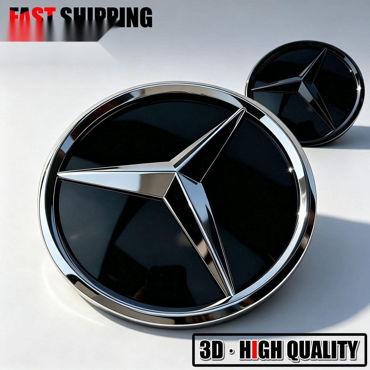 Mercedes LED grille star emblem